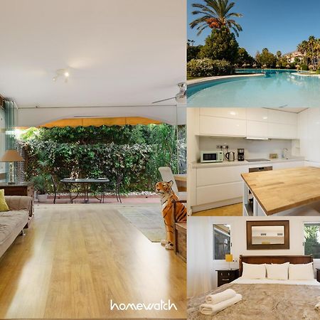 Ground Floor Holiday Apartment With Terrace And Pool In Puerto Banus, Marbella Exteriör bild